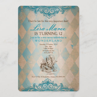 Alice im Wunderland - Einladung