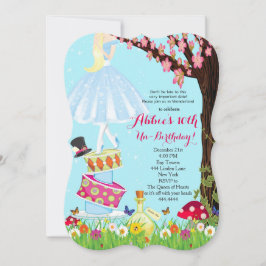 Alice im Wunderland Einladungen zum Geburtstag