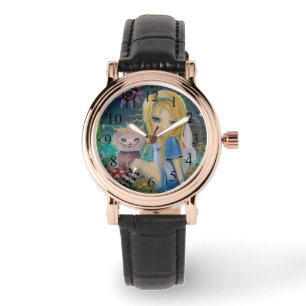 Alice im Wunderland Fairytale Niedlich Girly Watch Armbanduhr