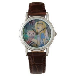 Alice im Wunderland Fairytale Niedlich Girly Watch Armbanduhr