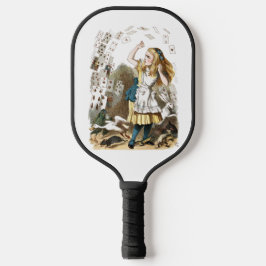 Alice im Wunderland - Fallende Karten Pickleball Schläger
