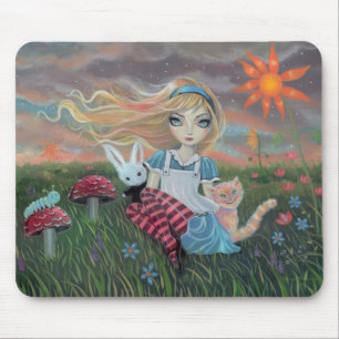 Alice im Wunderland Fantasy Art Mauspad