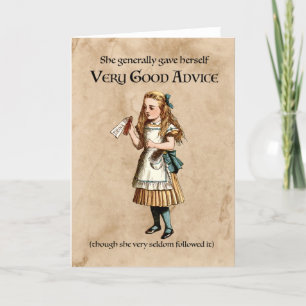 Alice im Wunderland Feiertagskarte