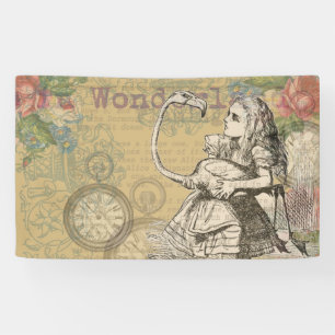 Alice im Wunderland Flamingo Classic Banner