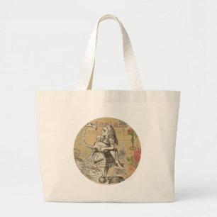 Alice im Wunderland Flamingo Classic Jumbo Stoffbeutel