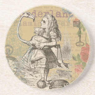 Alice im Wunderland Flamingo Classic Untersetzer