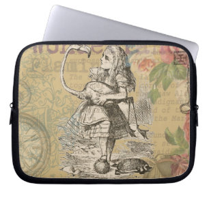 Alice im Wunderland Flamingo Klassiker Laptopschutzhülle