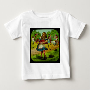 Alice im Wunderland-Flamingo-Krokett Baby T-shirt
