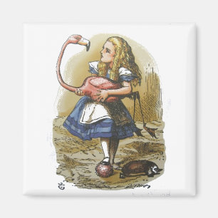 Alice im Wunderland-Flamingo-Magnet Magnet