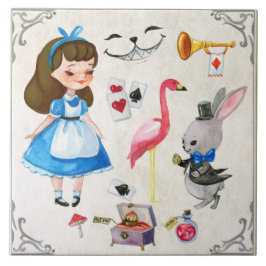 Alice im Wunderland Fliese