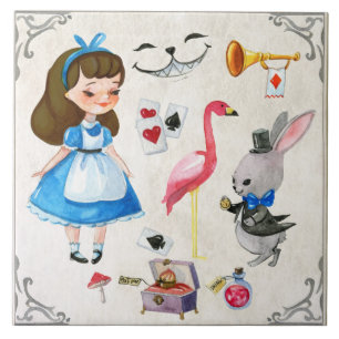 Alice im Wunderland Fliese