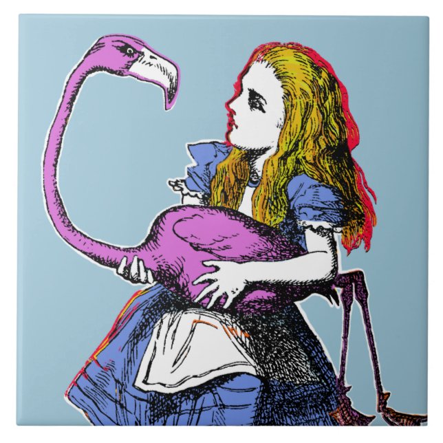 Alice im Wunderland Fliese (Vorderseite)