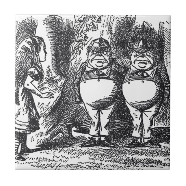 Alice im Wunderland Fliese (Vorderseite)