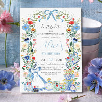 Alice im Wunderland Floral Birthday Tee Party