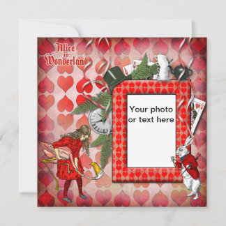 Alice im Wunderland Foto Einladungskarten