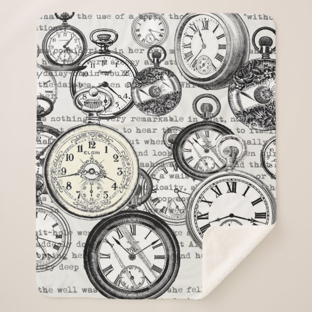 Alice im Wunderland für viktorianische Pocket Watc Sherpadecke (Vorderseite)