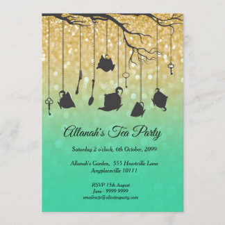 Alice im Wunderland Geburtstag Geburtstag Tee Part Einladung