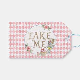 Alice im Wunderland Geburtstag Gefallen Tag Nehmen Geschenkanhänger
