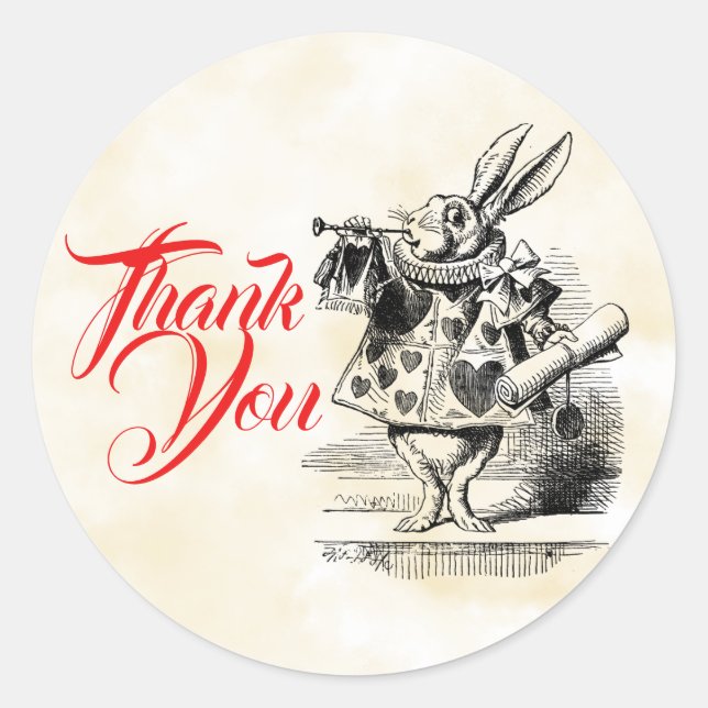 Alice im Wunderland Gefallen Stickers (Vorderseite)