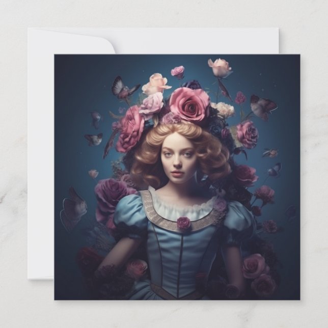 Alice im Wunderland Geschenkkarte (Vorderseite)