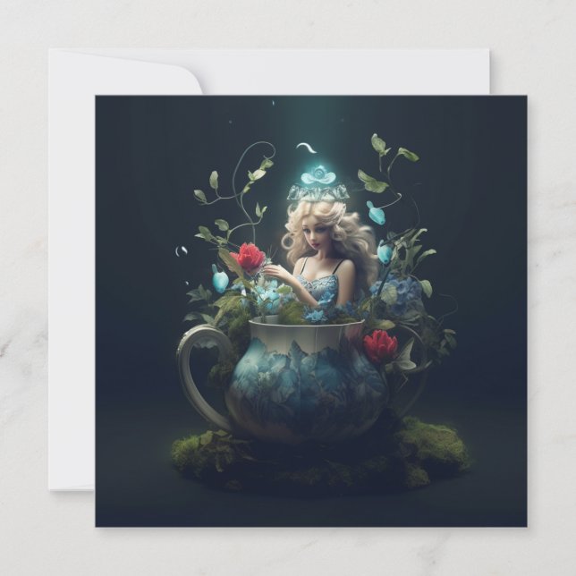 Alice im Wunderland Geschenkkarte (Vorderseite)