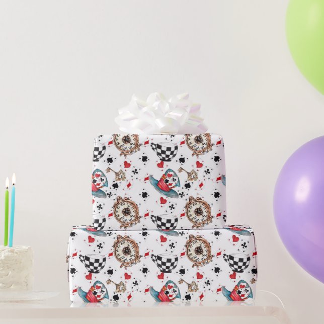 Alice im Wunderland Geschenkpapier (Partygeschenke)