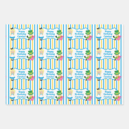 Alice im Wunderland Girl Niedlich Custom Kindergeb Geschenkpapier Set