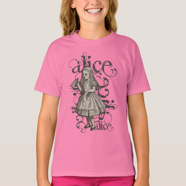 Alice im Wunderland Grunge T-Shirt (Vorderseite)