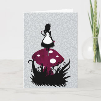 Alice im Wunderland Grußkarte Karte