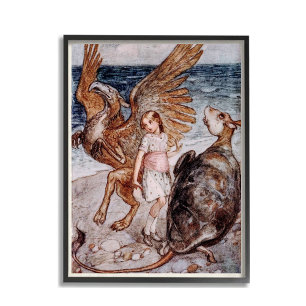 Alice im Wunderland Gryphon und die Mock Schildkrö Poster
