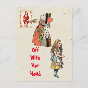 Alice im Wunderland - Herz-Königin Postkarte