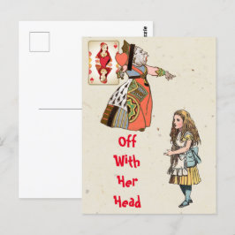 Alice im Wunderland - Herzkönigin Postkarte
