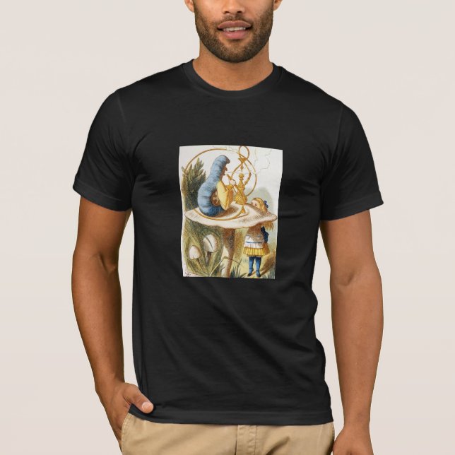 Alice im Wunderland Hookah Rauchen Raupe T-Shirt (Vorderseite)