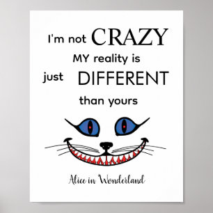 Alice im Wunderland - Ich bin nicht VERRÜCKT Poster