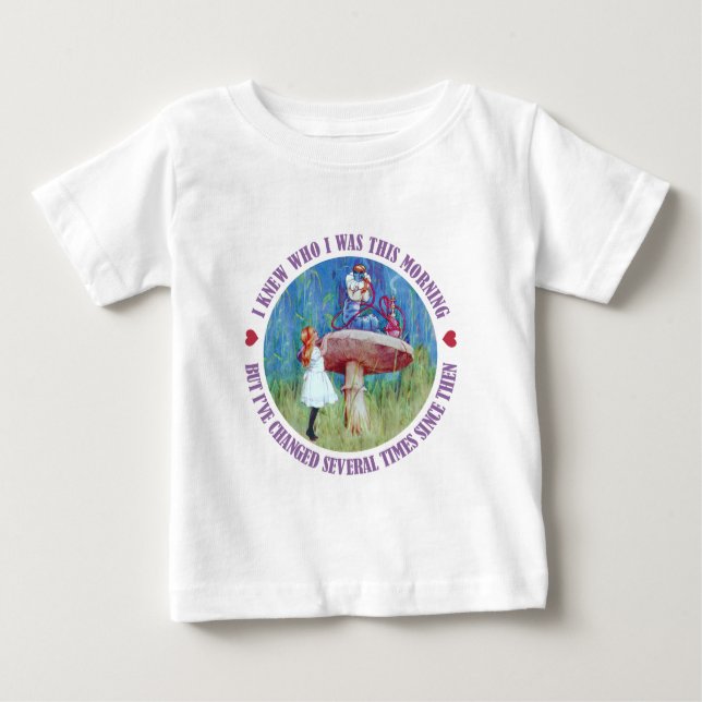Alice im Wunderland: Ich wusste, wem ich heute Baby T-shirt (Vorderseite)