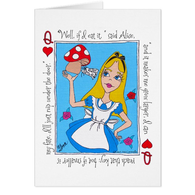 Alice im Wunderland, isst mich! (Vorne)