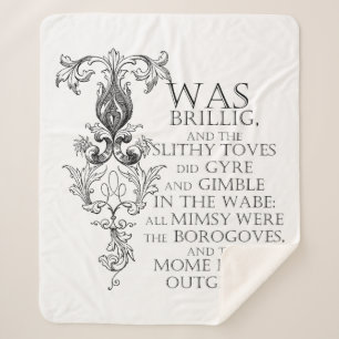 Alice im Wunderland Jabberwocky Sherpa Decke Sherpadecke