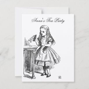 Alice im Wunderland John Tenniel Geburtstag Einladung