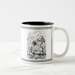 Alice im Wunderland John Tenniel Illustration Tass Zweifarbige Tasse