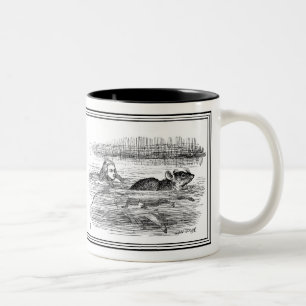 Alice im Wunderland John Tenniel Illustration Tass Zweifarbige Tasse