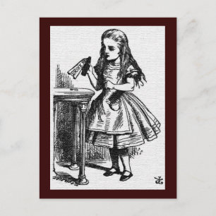 Alice im Wunderland John Tenniel Postcard Postkarte