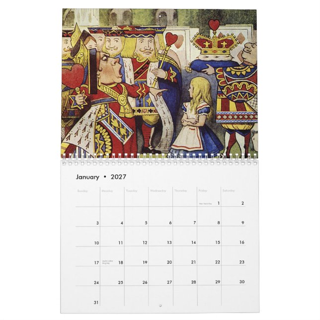 Alice im Wunderland-Kalender 2015 Kalender (Jan 2027)