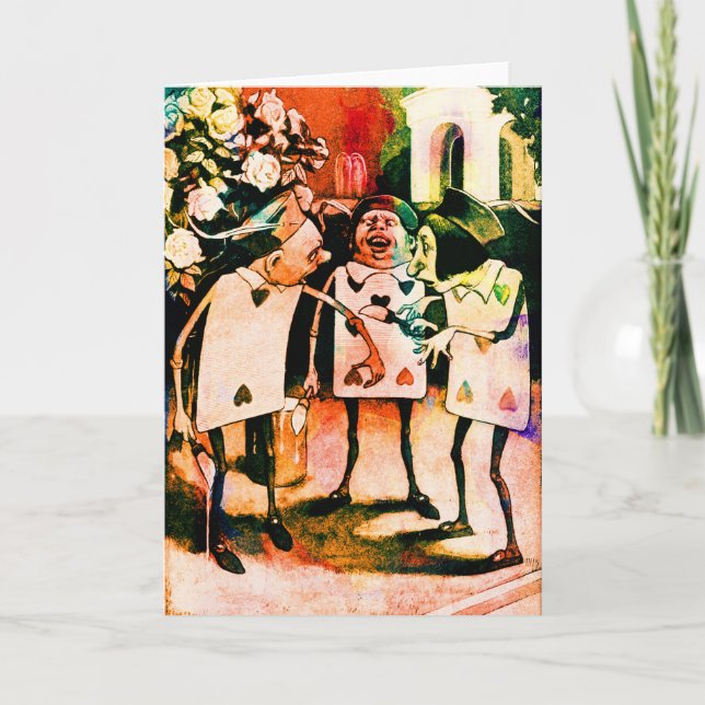 Alice im Wunderland Kartenspielen Karte (Vorderseite)