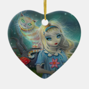 Alice im Wunderland Keramik Ornament