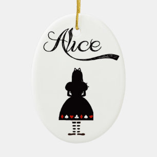 Alice im Wunderland Keramik Ornament