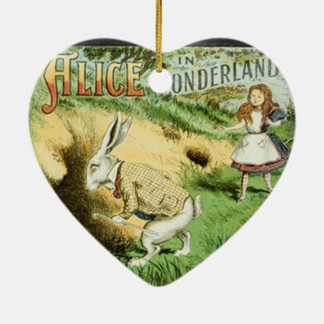 Alice im Wunderland Keramik Ornament (Hinten)