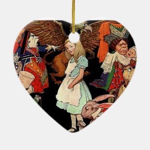 Alice im Wunderland Keramik Ornament