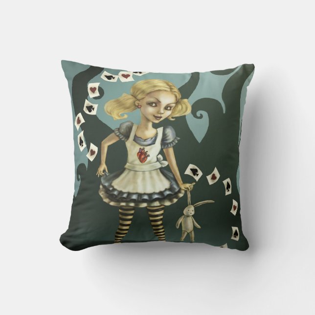Alice im Wunderland Kissen (Vorderseite)