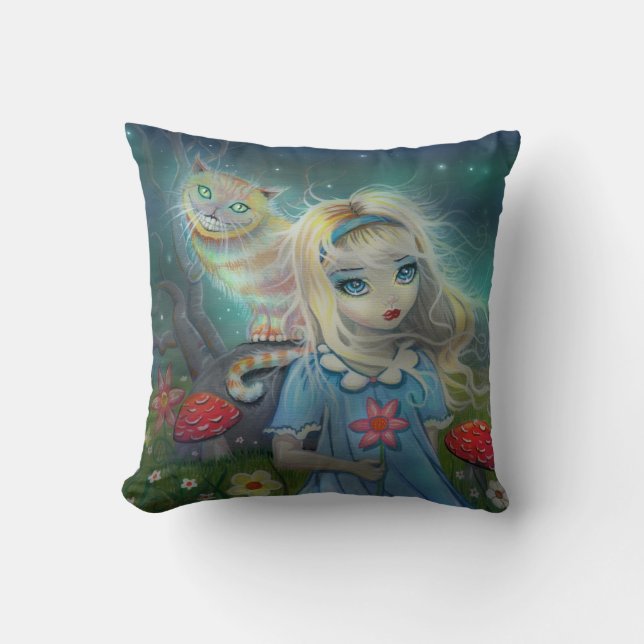 Alice im Wunderland-Kissen Kissen (Vorderseite)