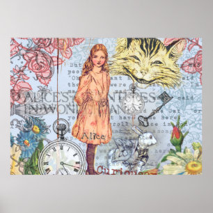 Alice im Wunderland Klassischer Cheshire-Hase Alic Poster